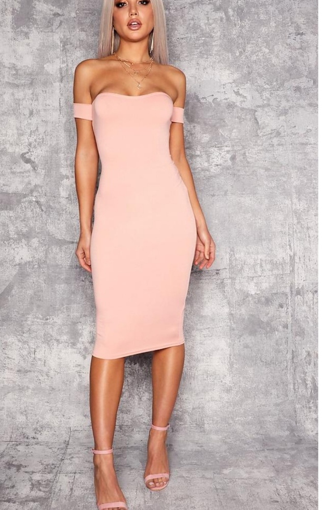 BNWT boohoo pinup midi off shoulder